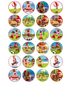 Eetbare Print Jokie en Jet Mini Cupcakes - 4cm