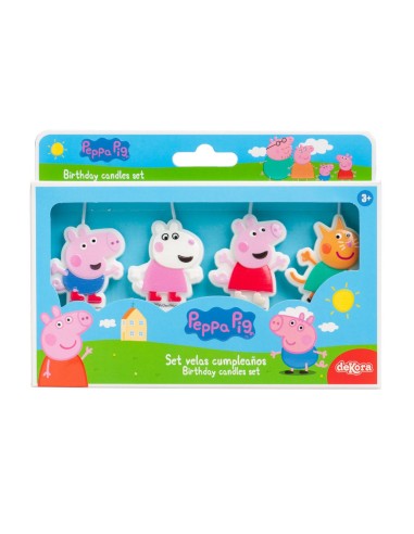 Dekora Kaarsen Peppa Pig -4st-
