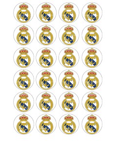 Eetbare Print Real Madrid Mini Cupcakes - 4cm