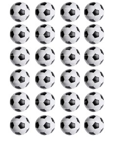 Eetbare Print Voetbal Mini Cupcakes - 4cm