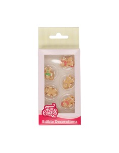 FunCakes Suikerdecoratie Gingerbread -8st-