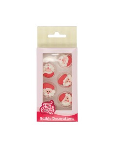 FunCakes Suikerdecoratie Kerstman -12st-
