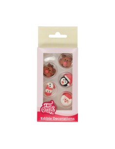 FunCakes Suikerdecoratie Kerstmis -12st-