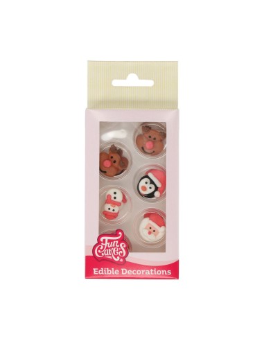 FunCakes Suikerdecoratie Kerstmis -12st-