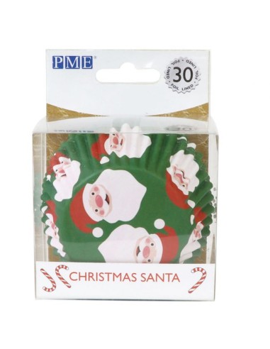 PME Folie Baking Cups Kerstman -30st-