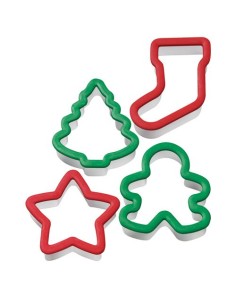 Wilton Uitsteker Set Kerstmis -4st-