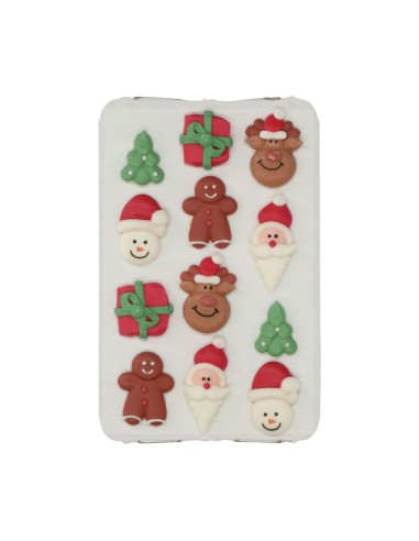 Wilton Suikerdecoratie Christmas -12st-