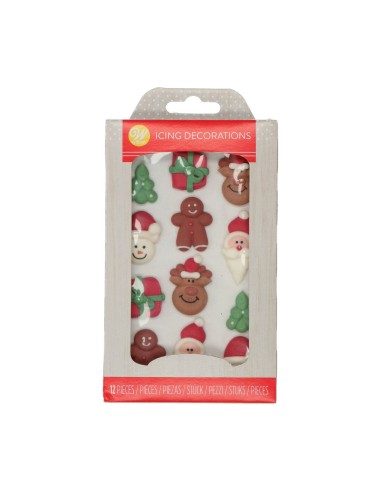 Wilton Suikerdecoratie Christmas -12st-