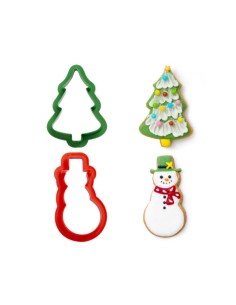 Decora Uitsteker Set Kerstboom en Sneeuwman -2st- 2