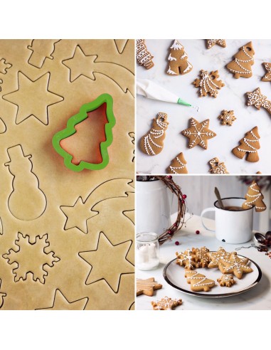 Decora Uitsteker Set Kerstboom en Sneeuwman -2st-