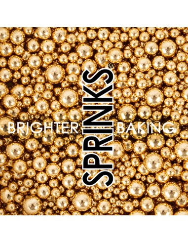 Sprinks Sprinkle Mix Bubble Bubble Shiny Gold BULK -500gr-