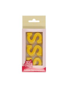 FunCakes Chocolade Decoratie Letter S -12st- //