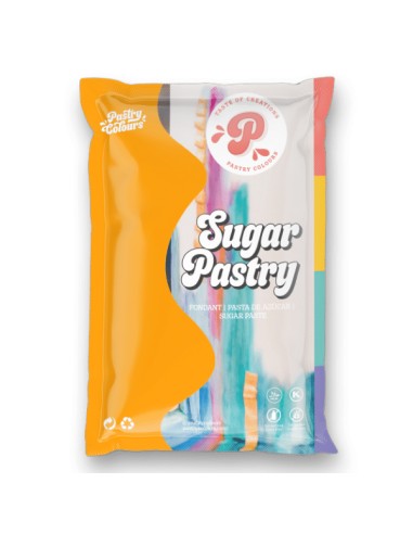 SugarPastry Vanille Rolfondant Oranje -1kg-