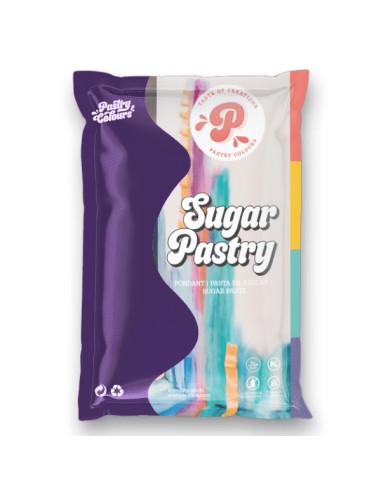 SugarPastry Vanille Rolfondant Paars -1kg- //