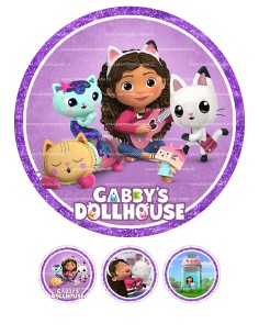 Eetbare Print Gabby's Poppenhuis 3 - 20cm