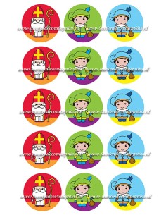 Sinterklaas Cupcakes - 5cm