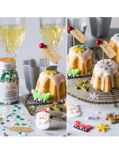 Decora Suikerdecoratie Kerstman -6st-