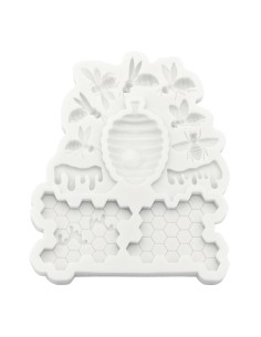 CakeDeco Siliconen Mal Honingbijen