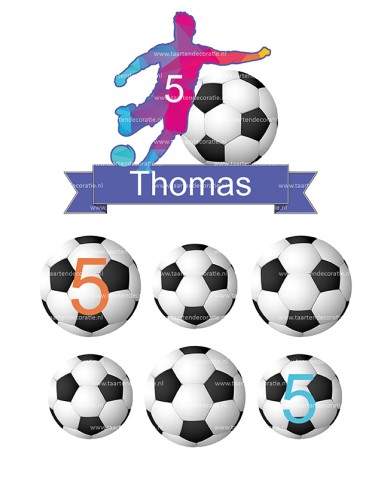 DIY Taarttopper Voetbal