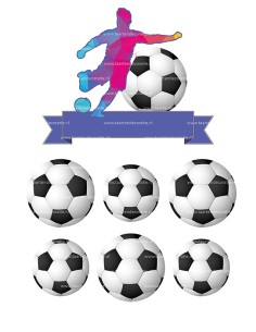 DIY Taarttopper Voetbal 2
