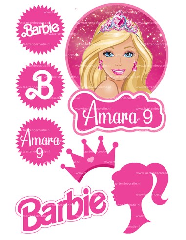 DIY Taarttopper Barbie - 16cm