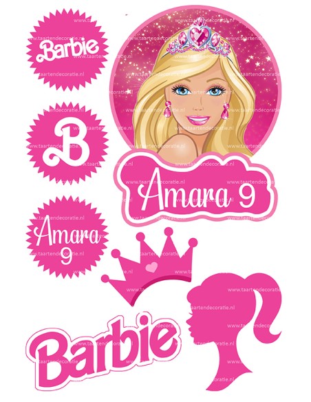 DIY Taarttopper Barbie - 16cm