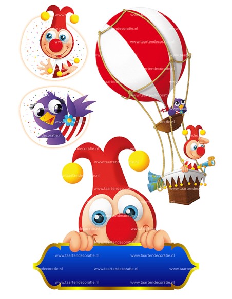 DIY Taarttopper Jokie en Jet - 16cm