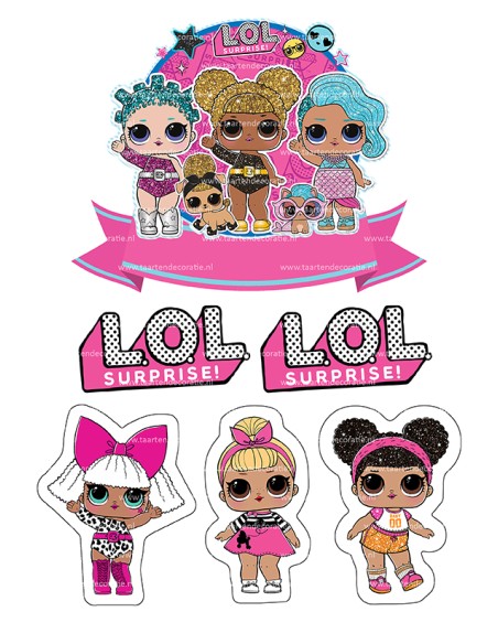 DIY Taarttopper LOL Surprise 1 - 16cm