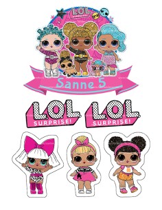 DIY Taarttopper LOL Surprise 1 - 16cm 2