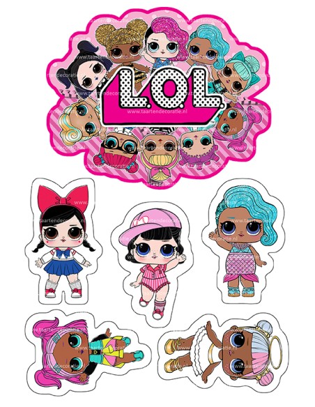 DIY Taarttopper LOL Surprise 2 - 16cm