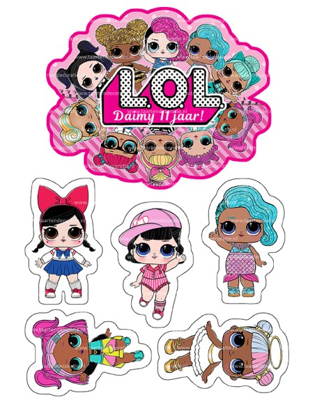 DIY Taarttopper LOL Surprise 2 - 16cm