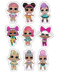 DIY Taarttopper LOL Surprise Figuren 1