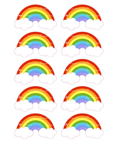 DIY Taarttopper Regenbogen