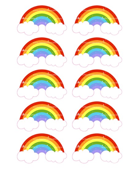 DIY Taarttopper Regenbogen