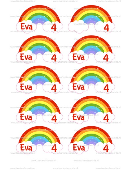 DIY Taarttopper Regenbogen