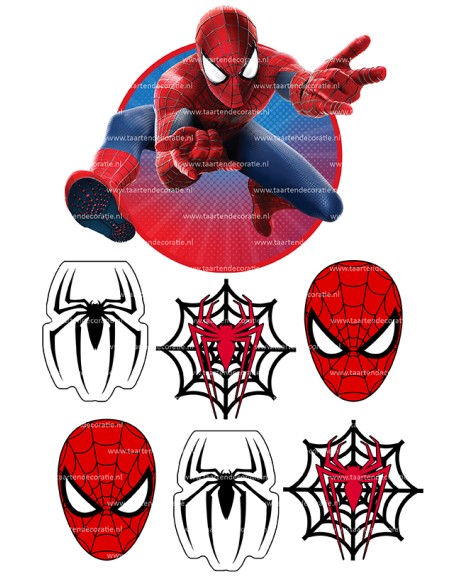 DIY Taarttopper Spiderman 1 - 16cm