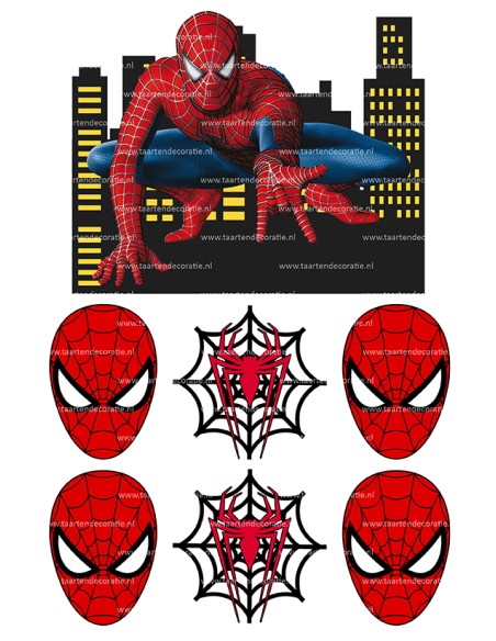 DIY Taarttopper Spiderman 2 - 16cm