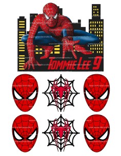 DIY Taarttopper Spiderman 2 - 16cm 2