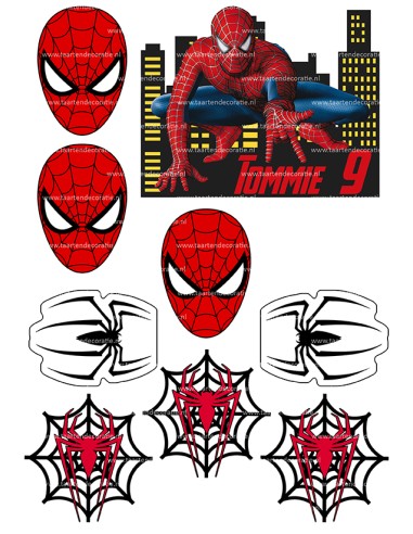 DIY Taarttopper Spiderman 2 - 13cm