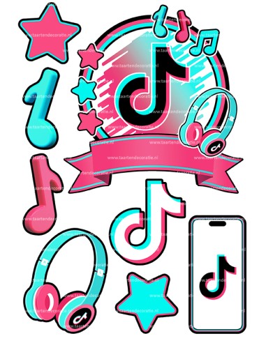 DIY Taarttopper TikTok 1 - 16cm