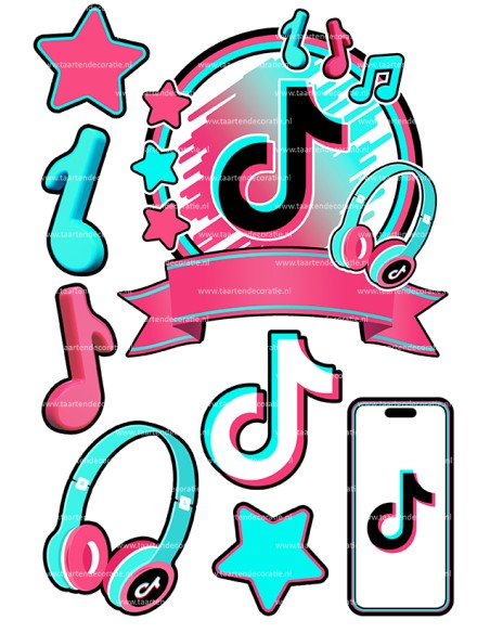 DIY Taarttopper TikTok 1 - 16cm