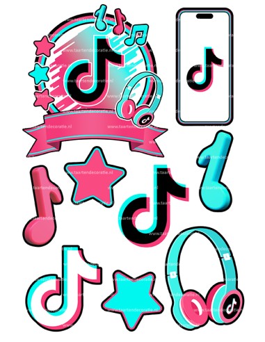 DIY Taarttopper TikTok 1 - 13cm