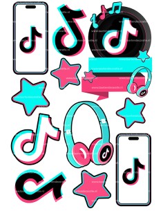 DIY Taarttopper TikTok 3 - 14cm 2