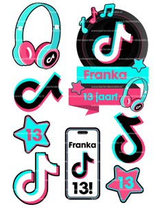 DIY Taarttopper TikTok 3 - 16cm 2