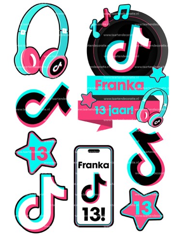 DIY Taarttopper TikTok 3 - 16cm