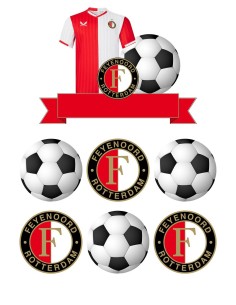 DIY Taarttopper Feyenoord - 15cm