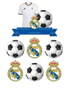 DIY Taarttopper Real Madrid - 15cm 2
