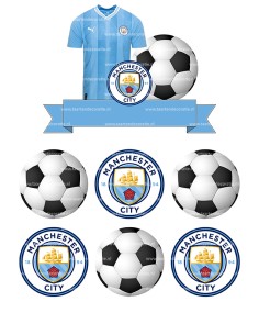 DIY Taarttopper Manchester City - 15cm 2