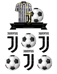 DIY Taarttopper Juventus - 15cm 2