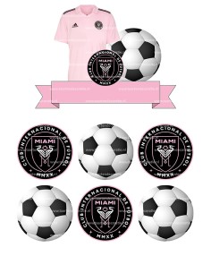 DIY Taarttopper Inter Miami - 15cm 2